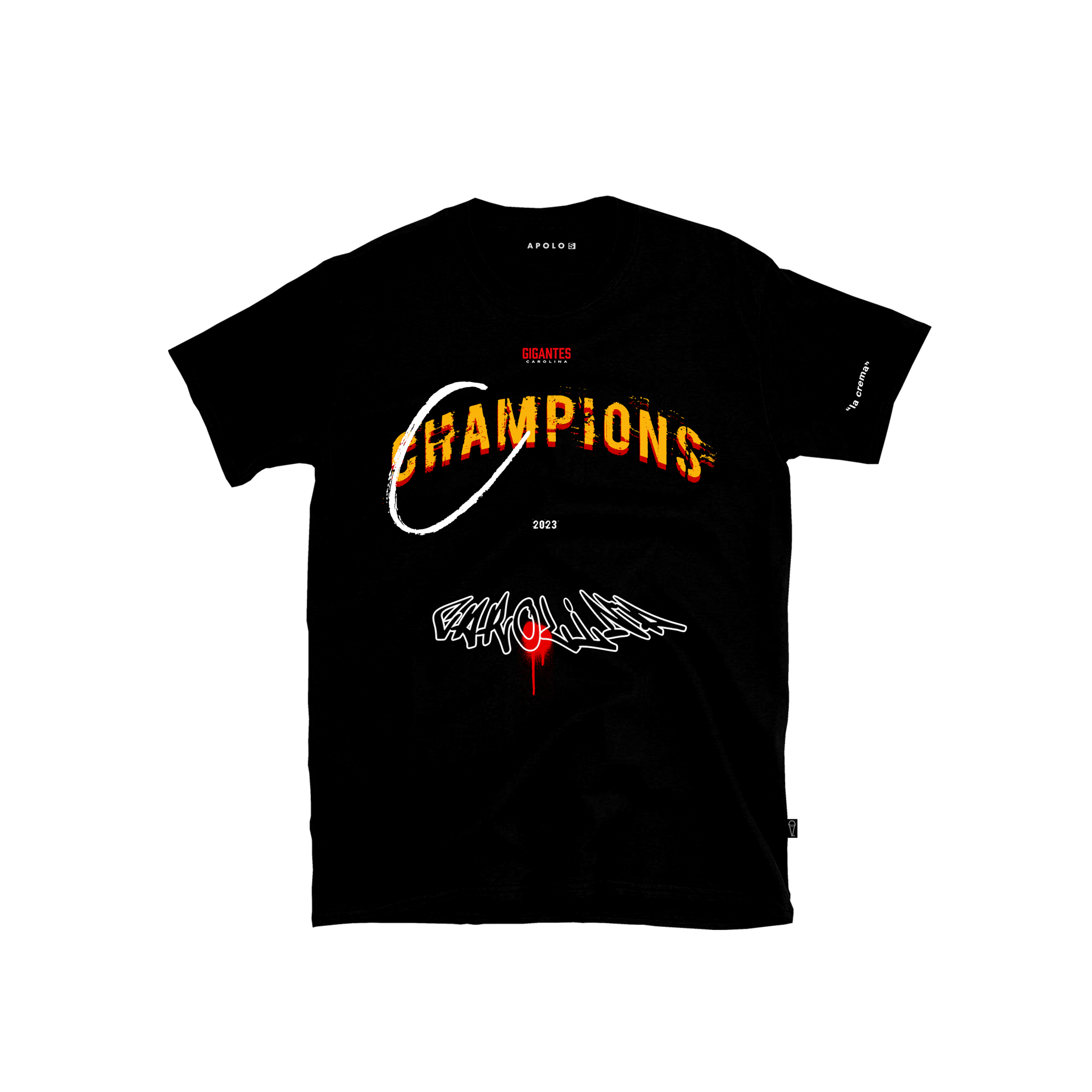 T-Shirt Negro G x A Champions